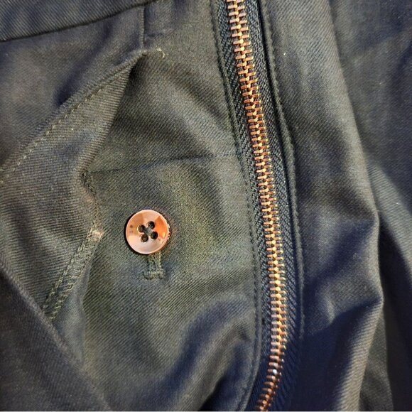 Kit & Ace Go To Trouser Pants Tailored Wool Cashmere Silk Size 4 Dark Navy - Picture 7 of 12